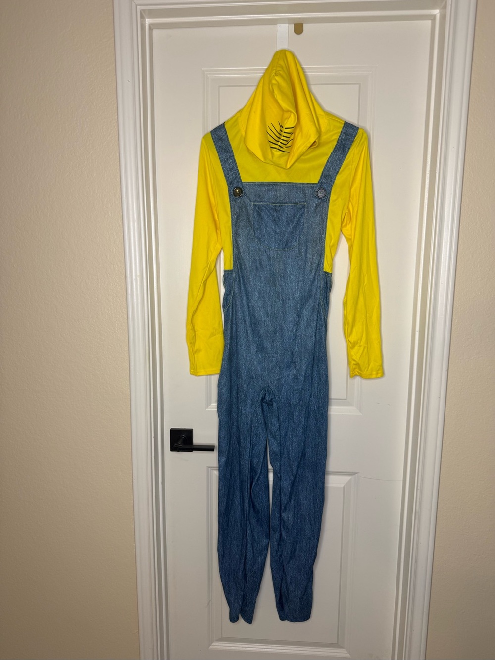 Amscan Minion Costume Women's L 10-12 Despicable Me Hooded Jumpsuit Halloween